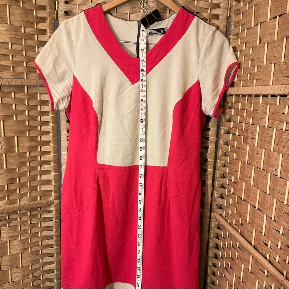 Montaria Cotton Color Block Dress - Picture 12 of 13